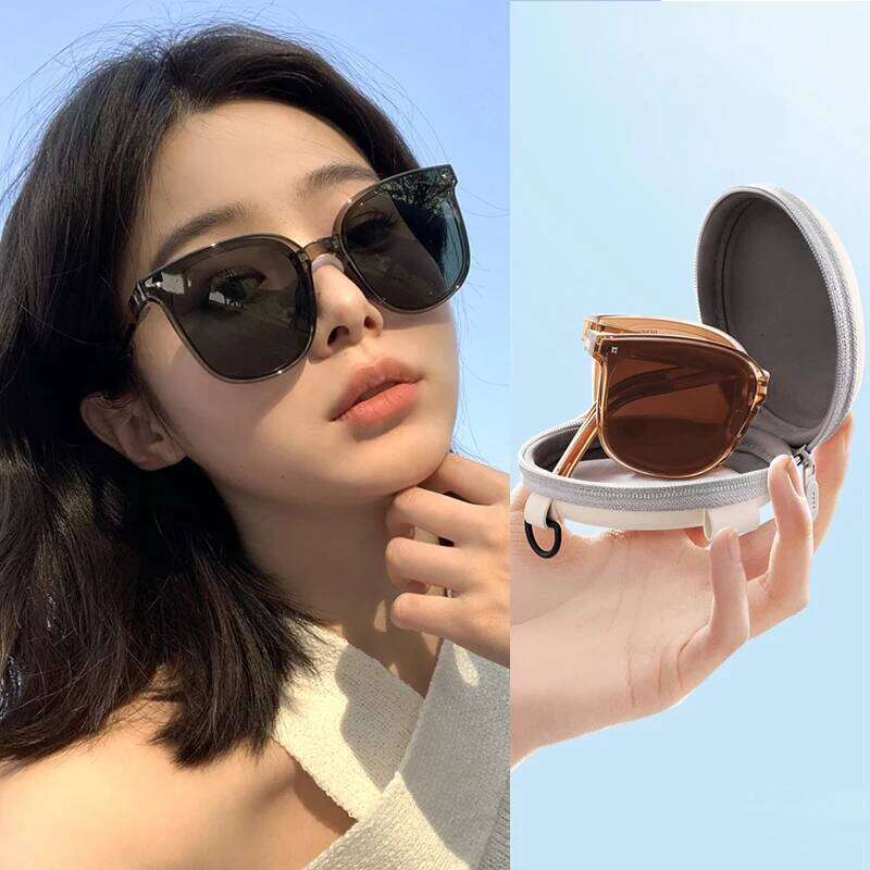 New Folding Small Frame Square Sunglasses Women's Brand Designer Fashion Sun Glasses Men's Driving Eyewear UV400 Oculos De Sol Y260207