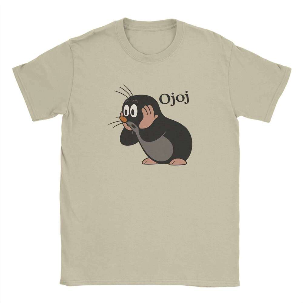 Men T-Shirt The Little Mole Novelty 100% Cotton Tees Short Sleeve T Shirts Round Neck Tops Gift Idea C260207