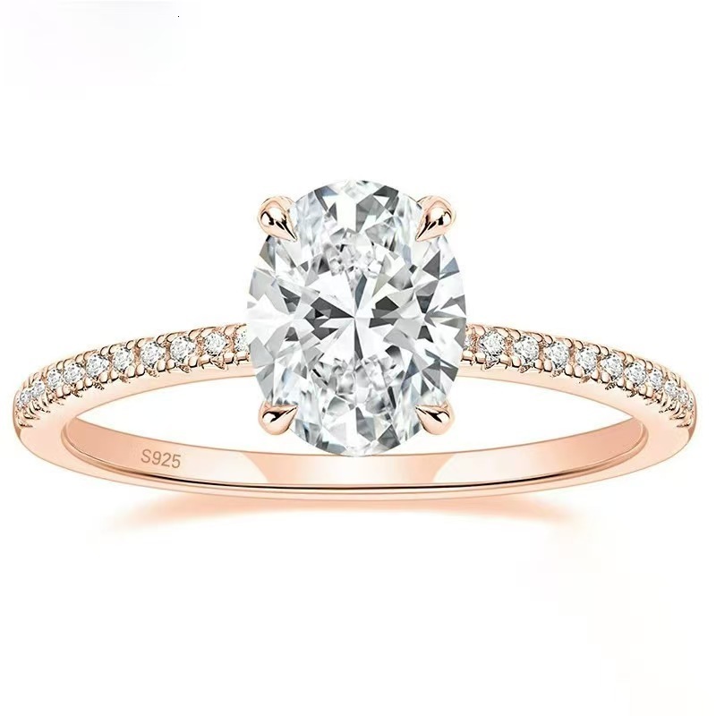 IGI Certified HPHT CVD Lab Grown Diamond Engagement Ring Women 14K 18K Gold Oval Made Created Diamond Ring Jewelry