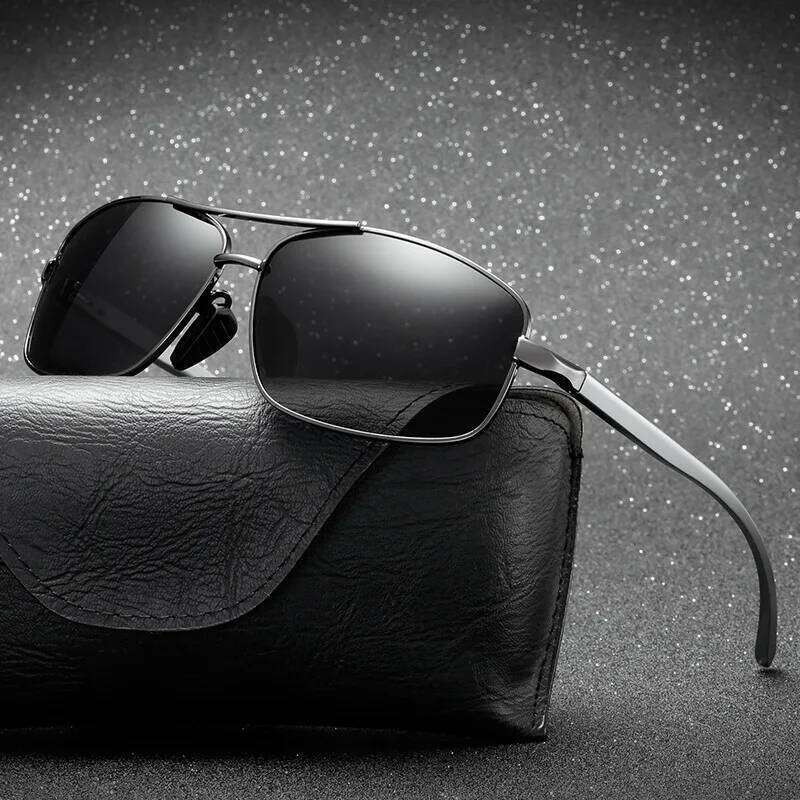 Men Polarized Classic Driving Fishing Sun Glasses Luxury Metal Designer Sunglasses For Man Black Eyewear Oculos Gafas Y260207