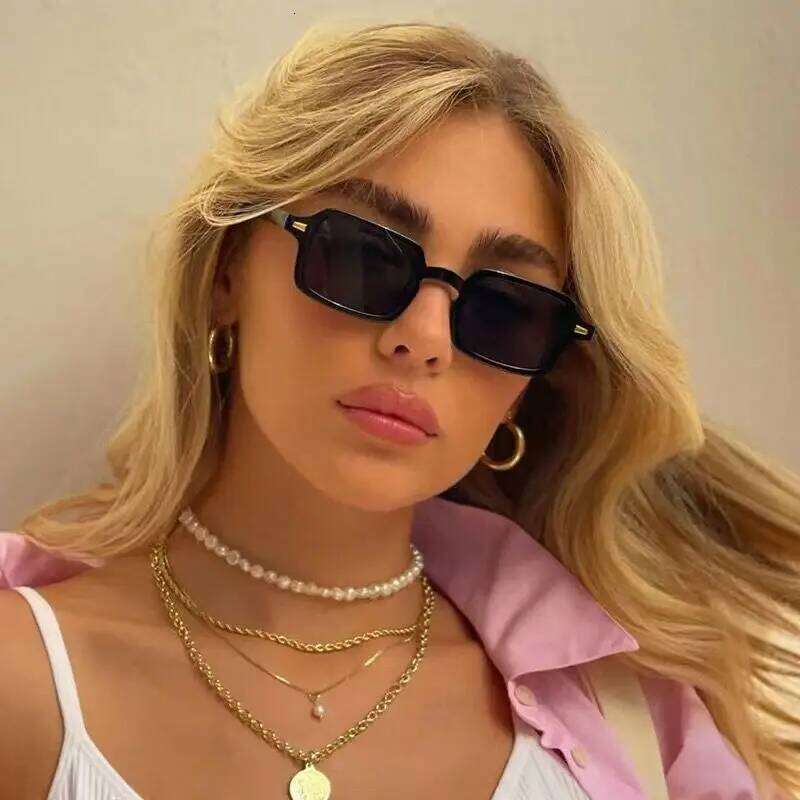 Rectangle Sunglasses Women Oval Vintage Brand Designer Square Sun Glasses Men Shades Female Eyewear Anti-glare UV400 Y260207