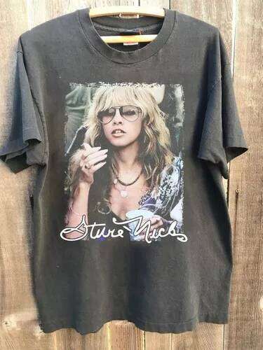 Stevie Nicks 90s Fleetwood Mac Band for Men Women Tshirt Casual and Comfortable Summer Cotton Tops C260207