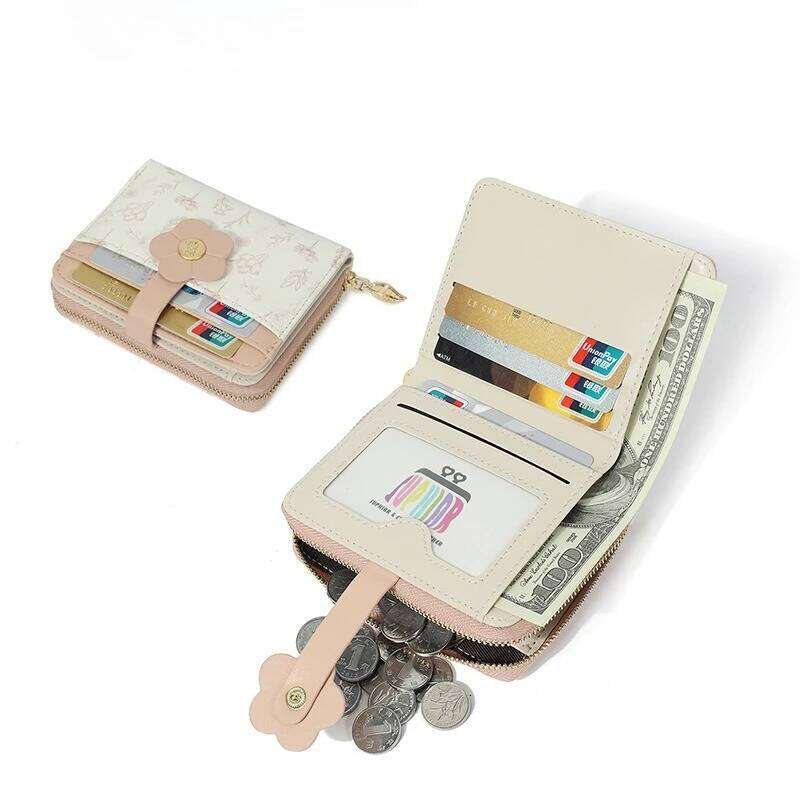 Womens Wallet, Compact and Small RFID Blocking Bifold PU Leather Card Holder, Mini Purse with Coin Pocket for Ladies Y260206