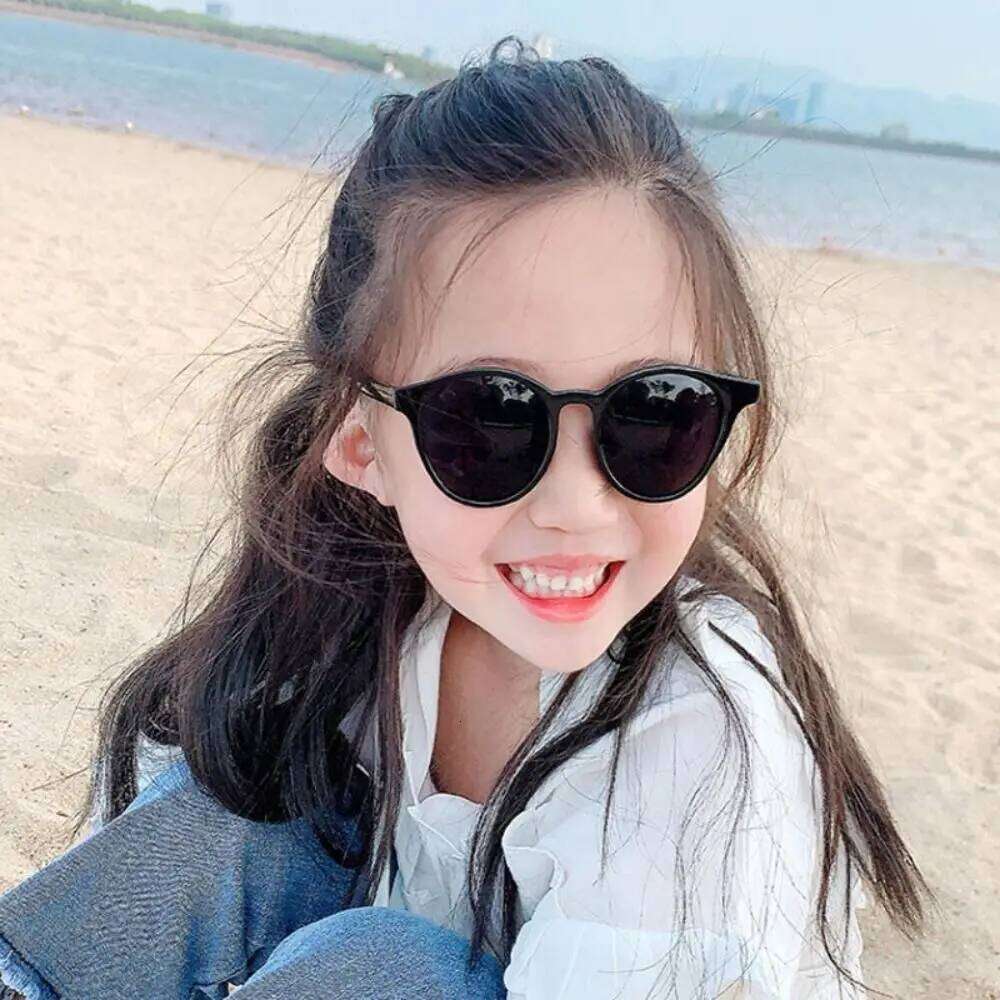 Cute UV400 Streetwear Outdoor Product Sun Glasses Trend Circular Children Sunglasses for Boys and Girls Y260207
