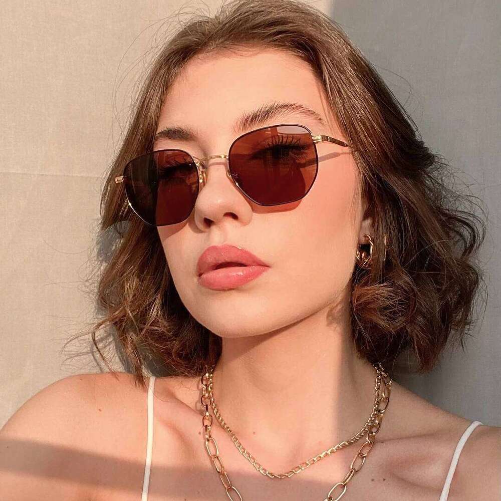 ZENOTTIC Fashion 2024 Hexagonal Geometry Polarized Sunglasses for Men and Women Polygon Metal Shade Pilot Sun Glasses ZS1203 Y260207