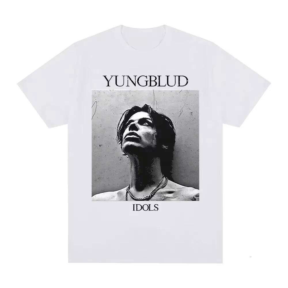 Yungblud Idios Black Square Photo Graphic Print T Shirt Men Women Clothing Short Sleeve T-shirts Casual T-shirt Tops X260209