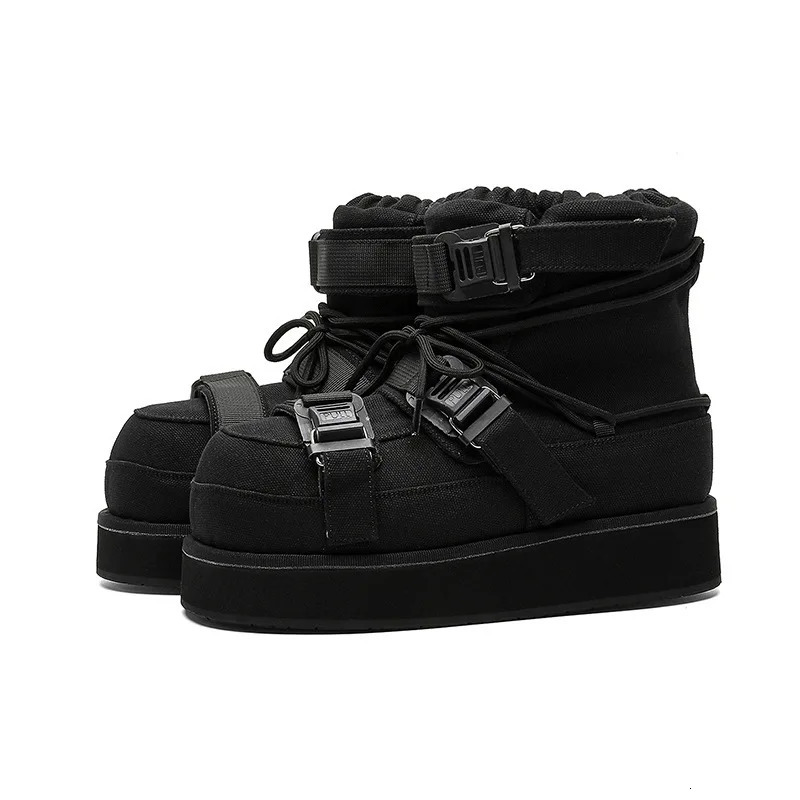 Winter Short Snow Boots Woman Cross Lace Up Round Toe Wool Warm Flat Platform Shoes Women Cow Suede Ankle Boots For Women 260202