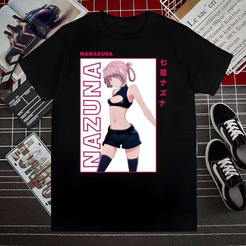 Floral Print T-Shirt Soft Breathable Casual Comfortable Oversized Anime Style Unisex Printed Tee Streetwear Top High Quality X260209