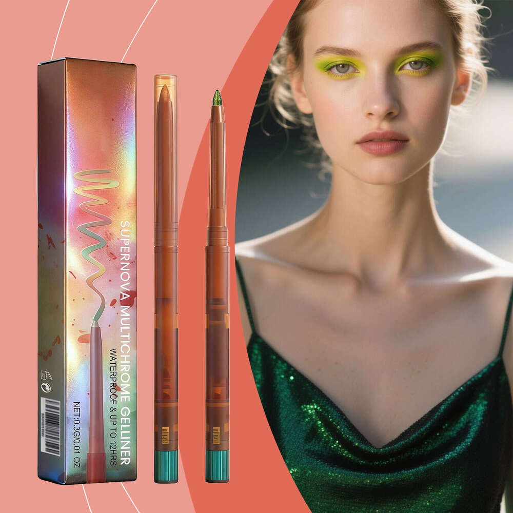AMZ Color-Changing Eyeliner Gel Pen#01 Unique eye style with smooth lines, smudging, no fading, color-changing, shiny makeup