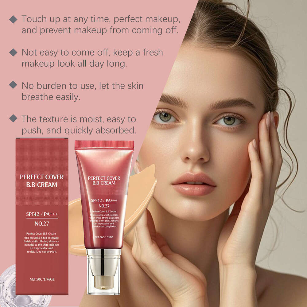 AMZ Skin Tone Moisturizing Lightweight Fit Natural Matte Clear Base Makeup Concealer BB Cream