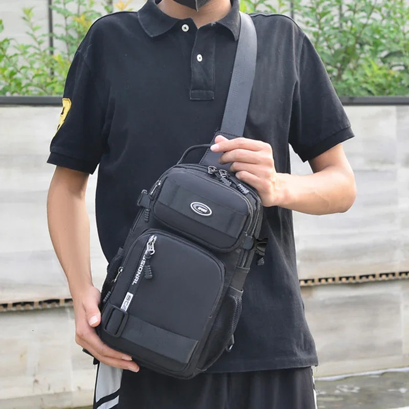 Riding backpack for men mens chest bag casual single shoulder lightweight and largecapacity crossbody 260208