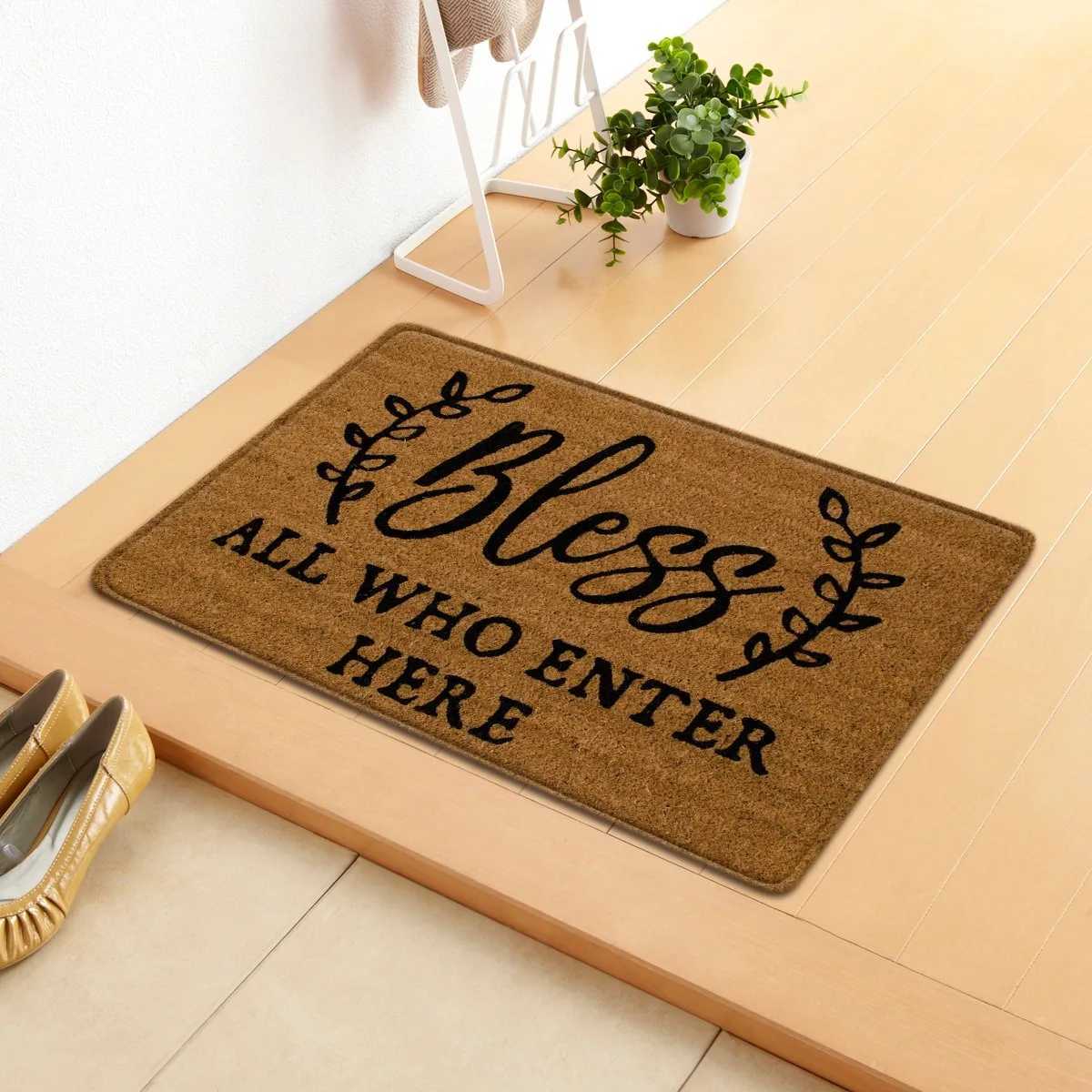 Claw Print Carpet Art Font Welcome Floor Mat Anti Slip Minimalist Design Living Room Bedroom Entrance Carpet Home Decoration S260207