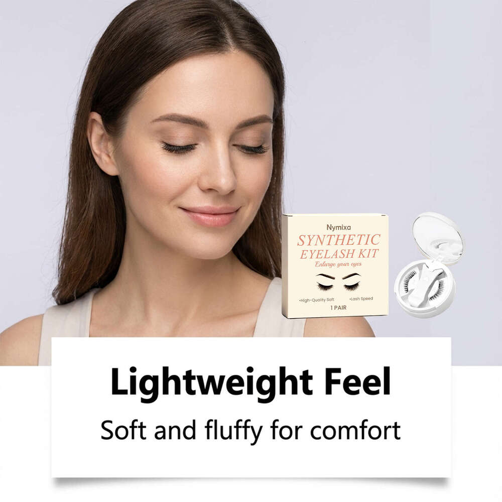 Nymixa Curly Set Soft Lightweight Fluffy Natural Easy to Wear Magnetic False Eyelashes