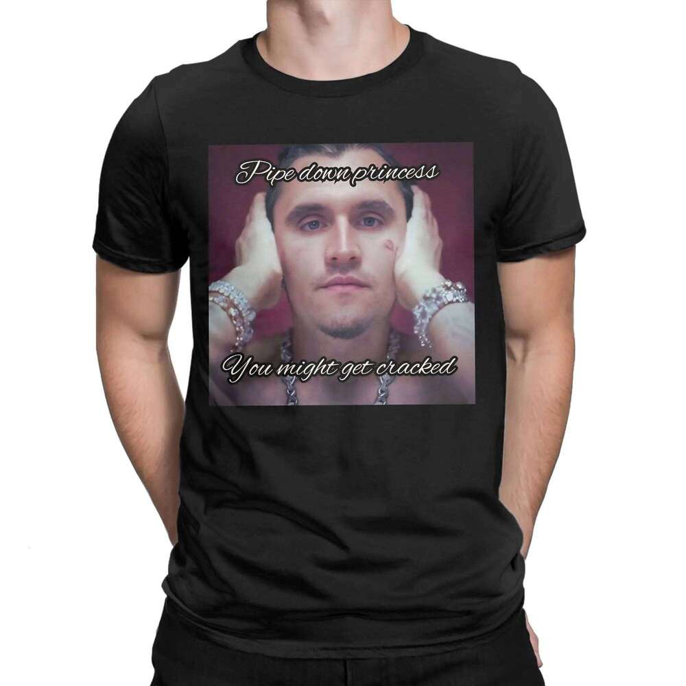 Men's Charlie Kirk Face Rapper Meme T Cotton Tops Funny Short Sleeve O Neck Tee Shirt Plus Size T-Shirt X260209