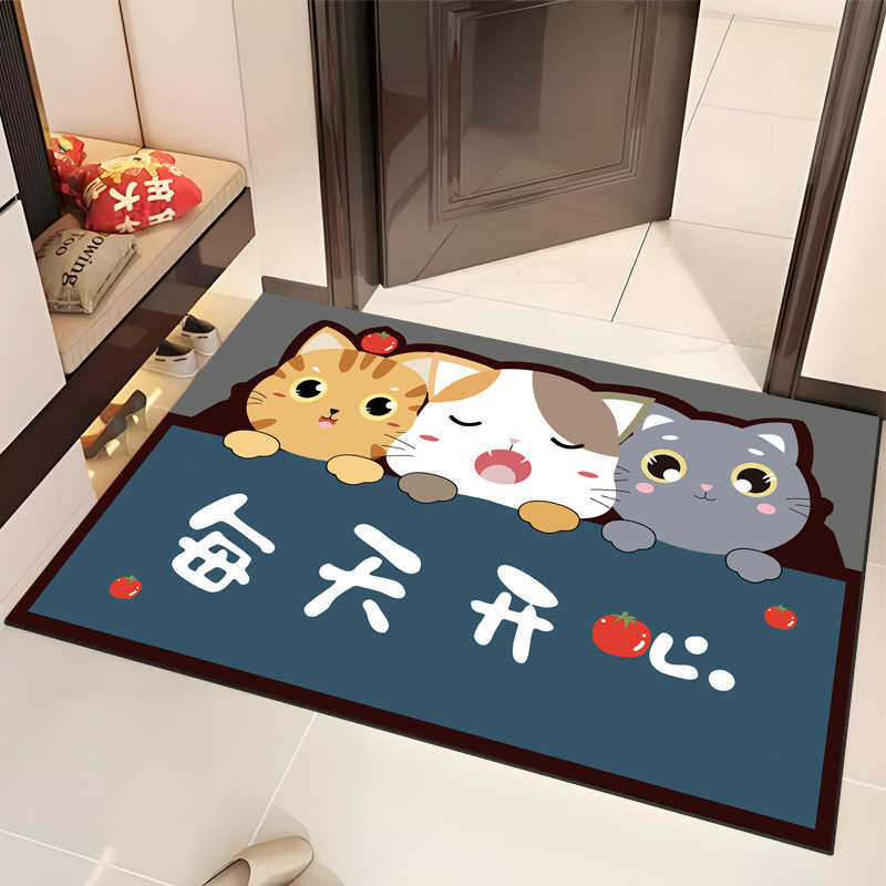 3D Entrance Home Carpet Entrance Hallway Doorway Bathroom Mat Advertisement Mat Non-Slip Water Absorbent Durable Foot Mat S260207