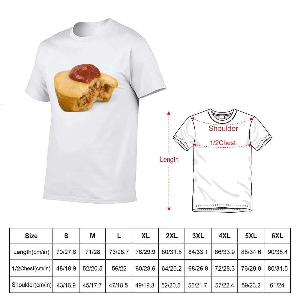 tshirt Pie man t shirts cotton Aussie 100% Meat T-Shirt X260209