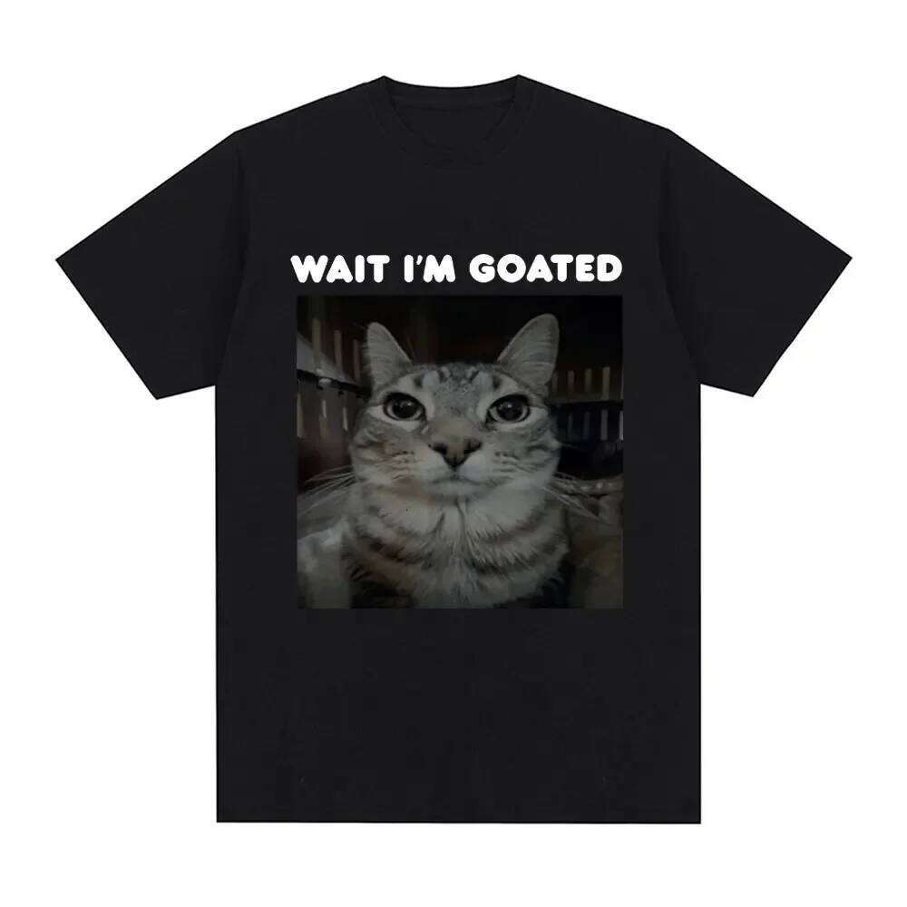 Camiseta gato con meme divertido para mujer informal gran tamao camisetas Vintage Hip Hop ropa de calle a la X260209
