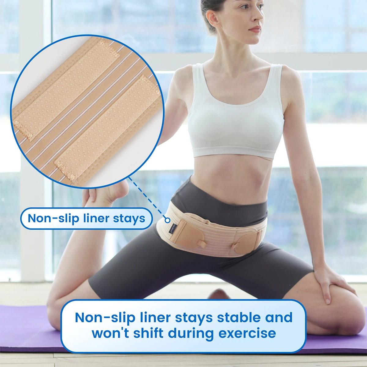 VELPEAU Sacroiliac SI Joint Hip Belt for Sciatica Lumbar and Lower Back Pain AntiSlip Pelvic Support Men Women 260202