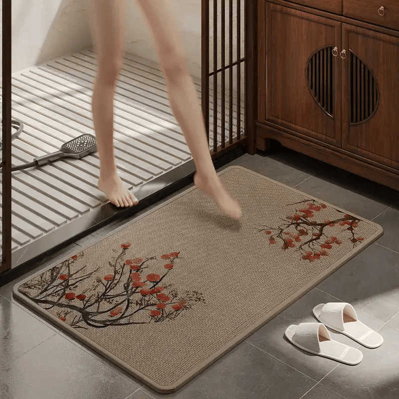 Cartoon puppy bathroom linen floor mat household non-slip bathroom mat water-absorbent bathroom mat S260207