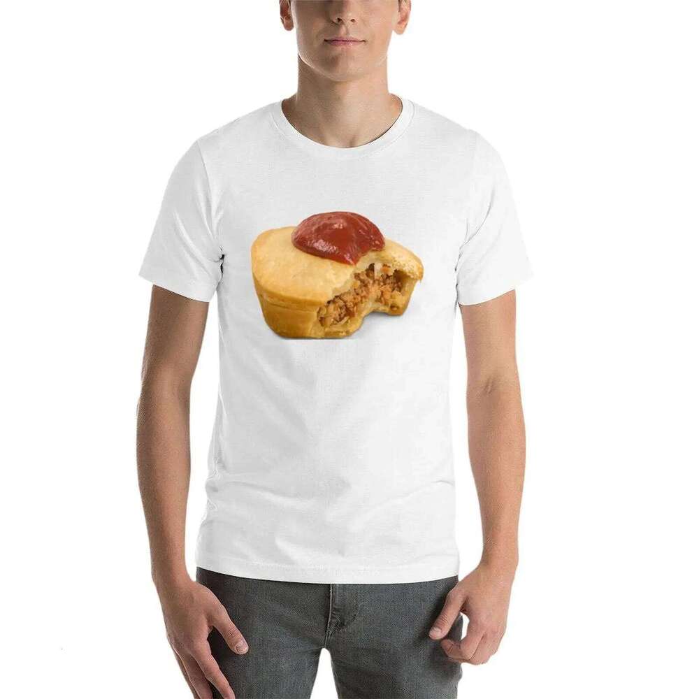 tshirt Pie man t shirts cotton Aussie 100% Meat T-Shirt X260209