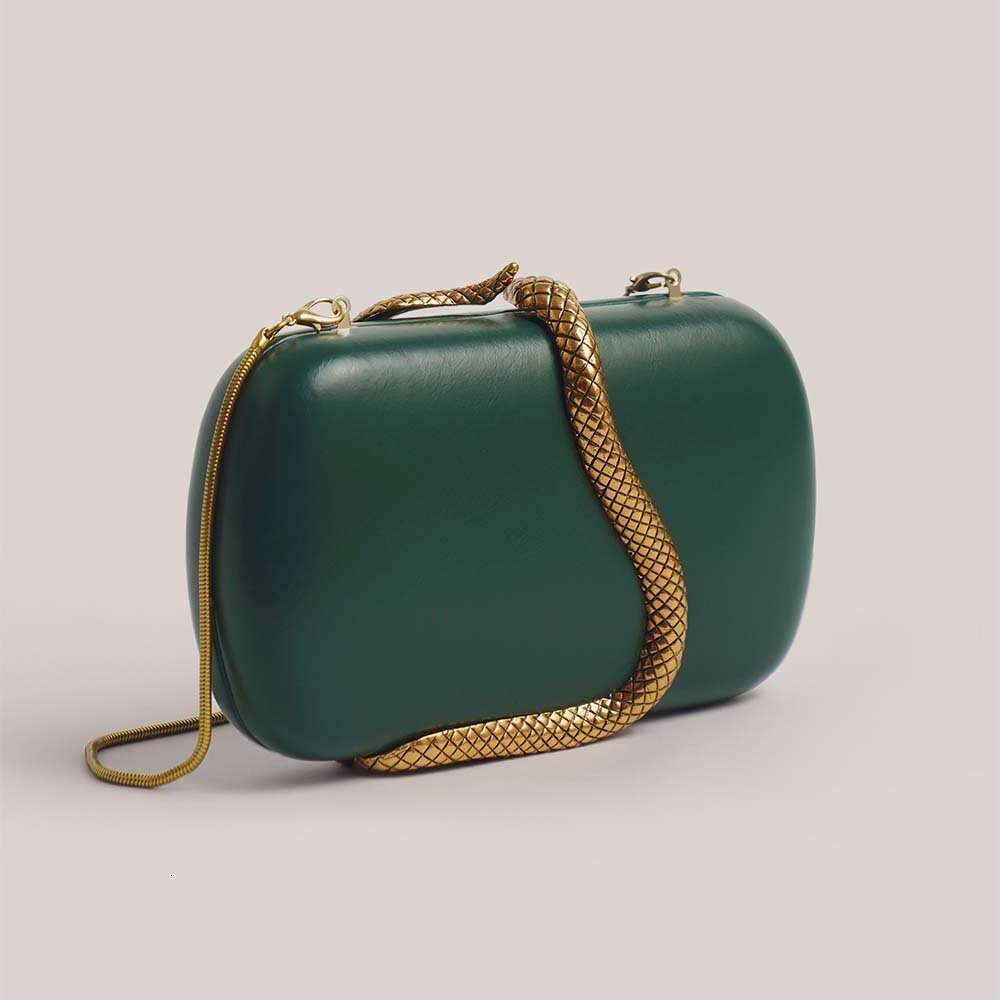 Clutch Bag Summer Foreign Trade Cross-Border Direct Sale PU Clutch Snake Fashionable Crossbody Shoulder European And American Evening Bag
