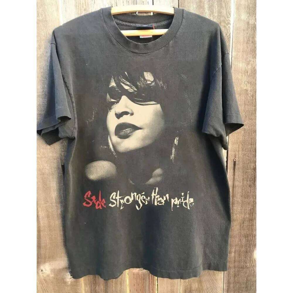 Vintage 90's Adu Sade Rap Hip Hop 90 Unisex Tshirt S-4XL Graphic Short Sleeve Shirt Men Women Summer X260209