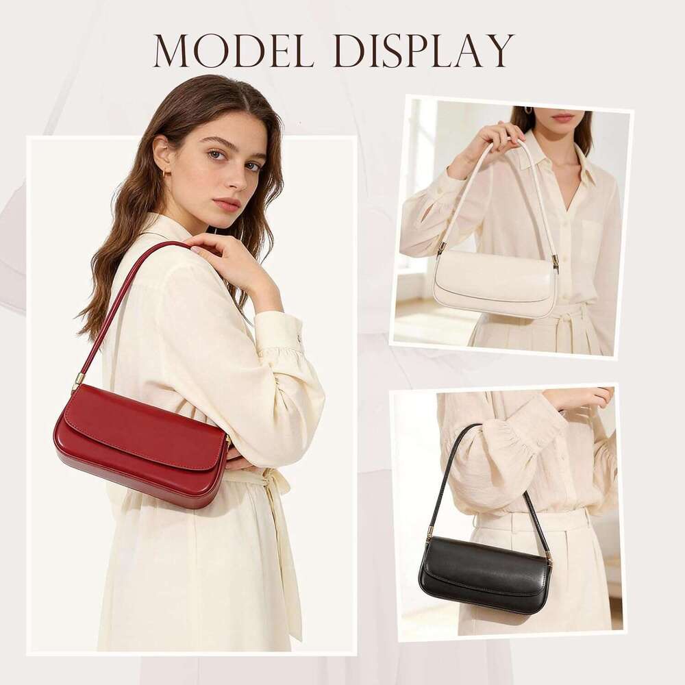 Leather Shoulder Bags For Women Mini Cute Everyday Purses Trendy Women S Hobo Handbags With Magnetic Closure