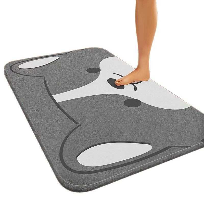 Durable and strong absorbs water in secondsBathroom floor mat non-slip quick-dry toilet door mat household carpet S260207