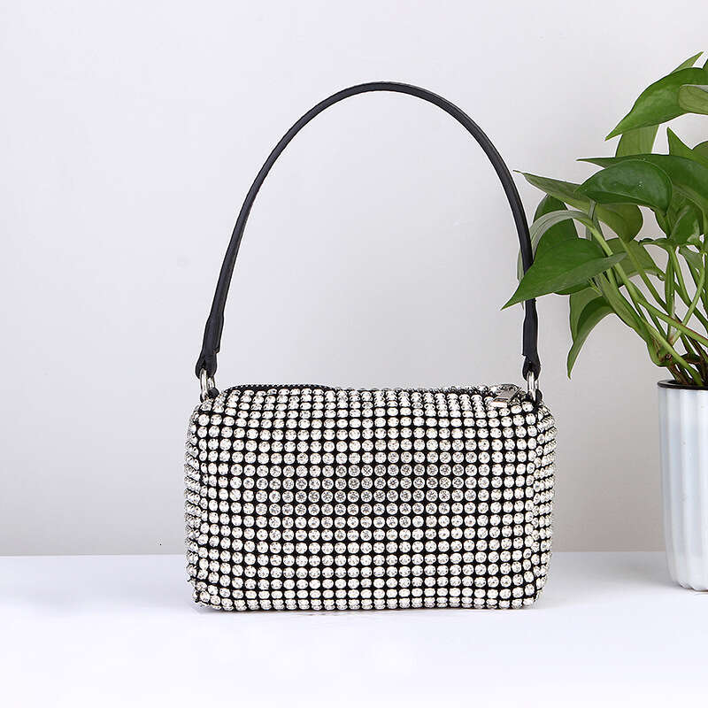 New Trendy Rhinestone Wholesale Full Underarm Factory Fashion Handheld Inlaid Diamond Evening Bag