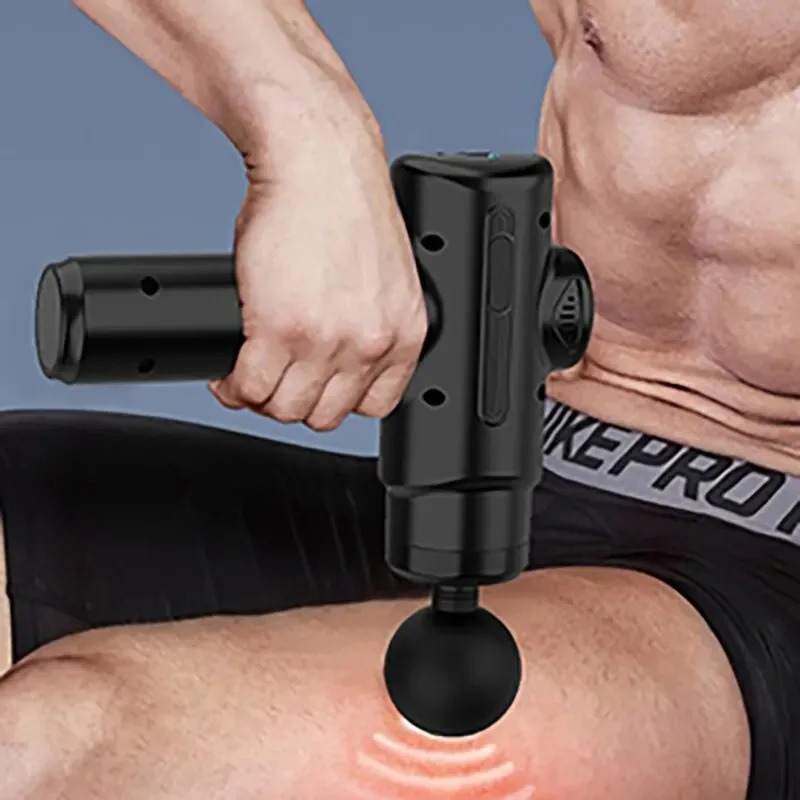 Electric Massage Gun Deep Tissue Facial Massgaer 8 Heads Arms Back Leg Muscle Relaxing For Body Back Arm Sport Fitness 260129