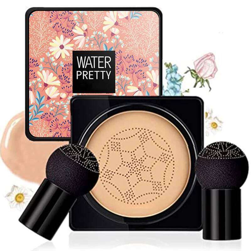 Air Cushion CC Cream Mushroom Head Foundation Moisturizing Long Lasting Comestics Natural Brighten Face Base Tone Make Up 26L0209