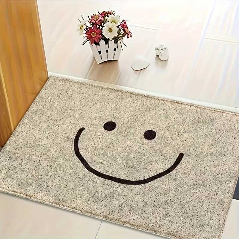 VIKAMA Cartoon Smile Rug Funny Doormat Welcome Mat Bathroom Mat Rug For Bedroom Carpet Home Decoration S260207