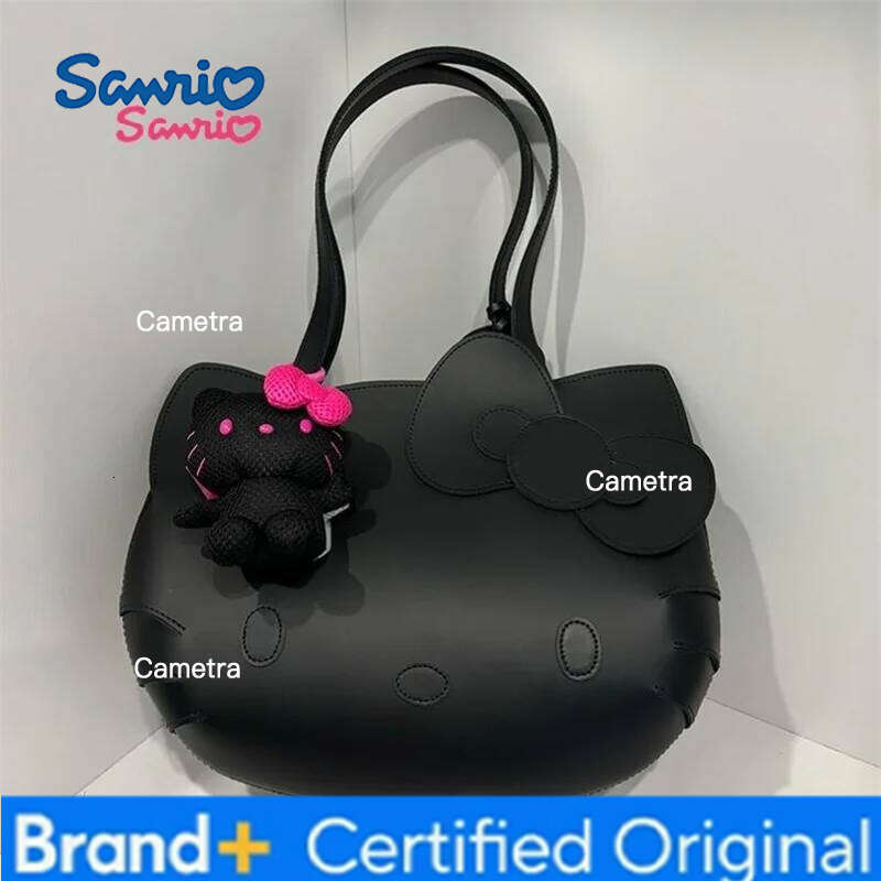 Sanrio Kawaii Hello Kitty Tote Bag Cartoon PU Backpack High Capacity Portable Shoulder Bags Commuting Handbag Student Girl Gift H260209