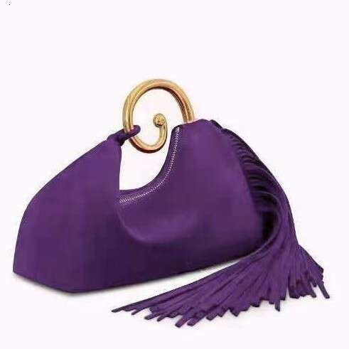 Hot-Selling Retro Suede Tassel Fashion Matte Texture Square Bag Women's Autumn Winter Evening Handbag