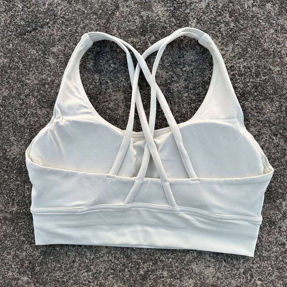 Solid Color Women cross Soft Fitness Sports Bra Top Gym Yoga underwear Tight Workout With Chest Pad shoulder strap Training 26Y0209