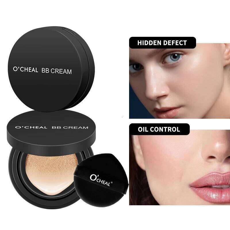 OCHEAL BB Air Full Coverage Waterproof Long-lasting Concealer Cushion Compact Face Makeup Foundation CC Cream 26L0209