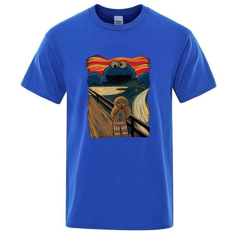 Summer Men's High Quality 100% Cotton Short Sleeve Print Casual Loose T Shirt O-neck T-shirt Male Tees for Men X260209