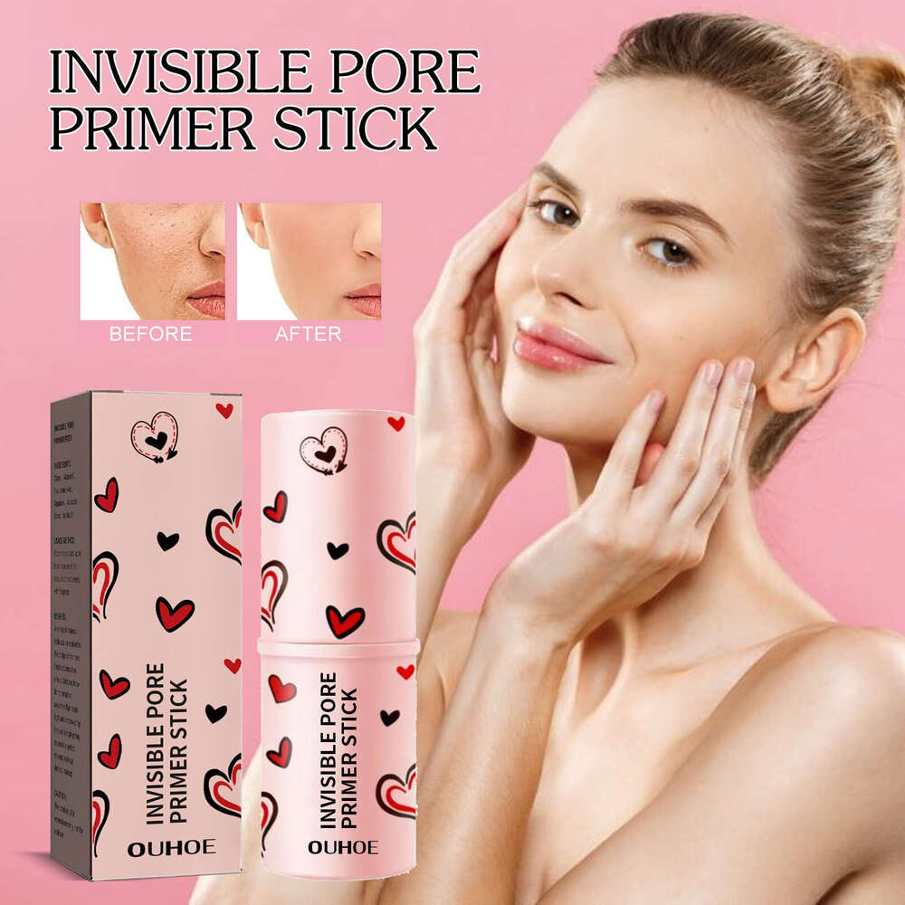 OUHOE Concealer Brightening Skin Tone Concealing Acne Marks Pore Blurring Makeup Primer Stick