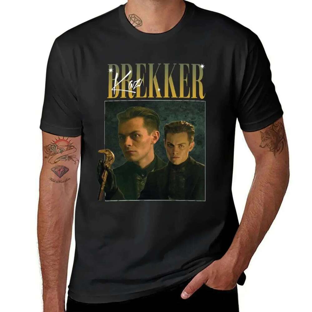 Kaz Brekker Shadow and Bone Six of Crows 90's Style Shirt T-Shirt plain cute tops vintage clothes heavyweight t shirts for men X260209