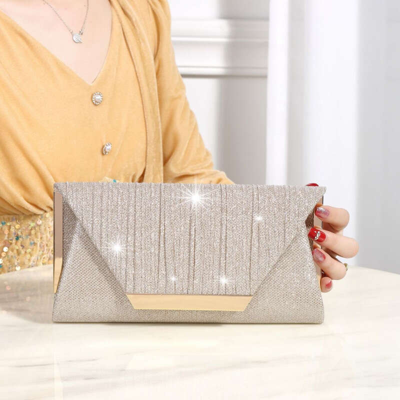 Underarm Cross Border Trade Flash Material Acrylic Envelope Banquet Evening Gift Clutch Chain Bag