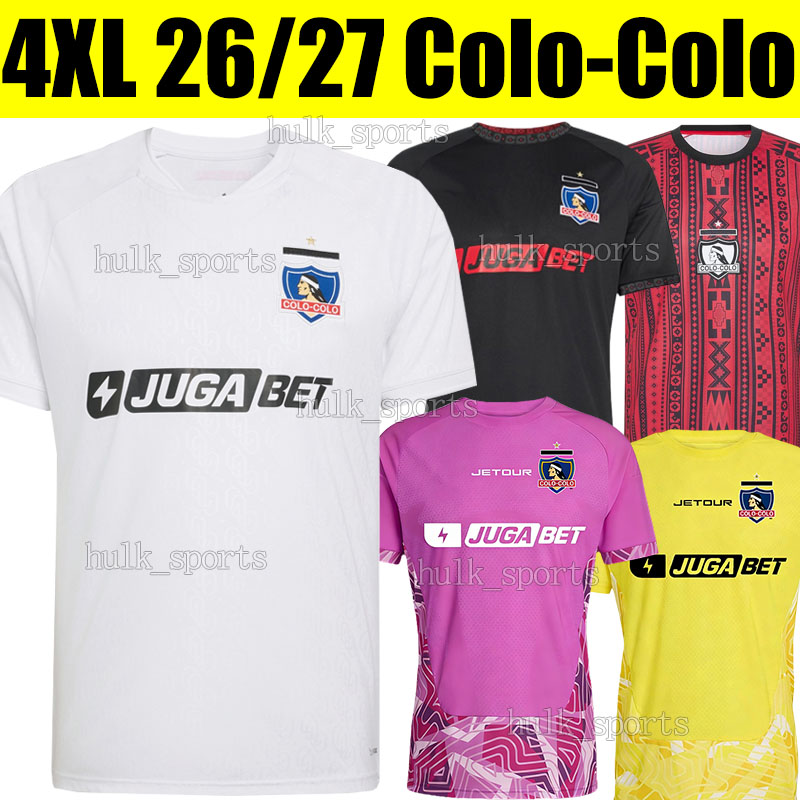 4XL 2026/27 Colo Colo Soccer Jerseys chile CORREA CEPEDA V.PIZARRO AQUINO BOLADOS OROZ VIDAL VEGAS RODRIGUEZ MENDEZ ISLA DE PAUL men kids kit socks set Football Shirts