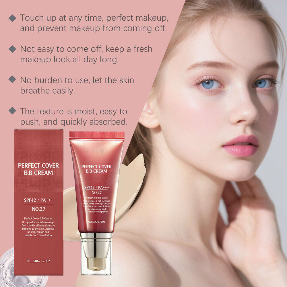 AMZ Color Soft Skin Concealer Gentle Moisturizing Lightweight Hydrating Brightening Matte Natural Clear Portable BB Cream