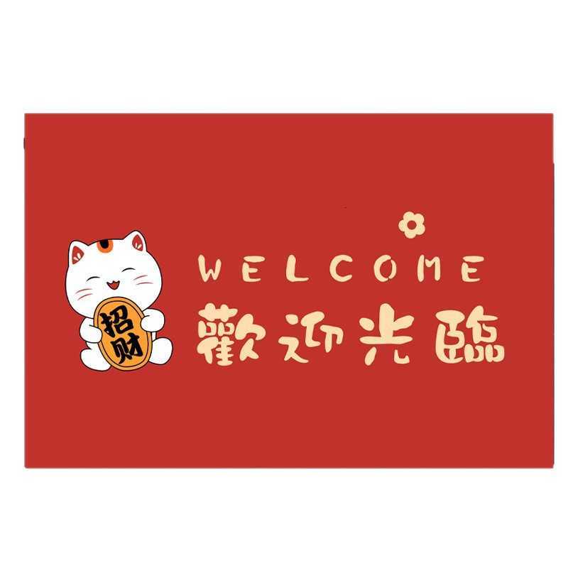 Cartoon cute and soothing entrance door mat home use dirt-resistant and easy to clean foot mat for the hallway entrance silk loop floor mat S260207