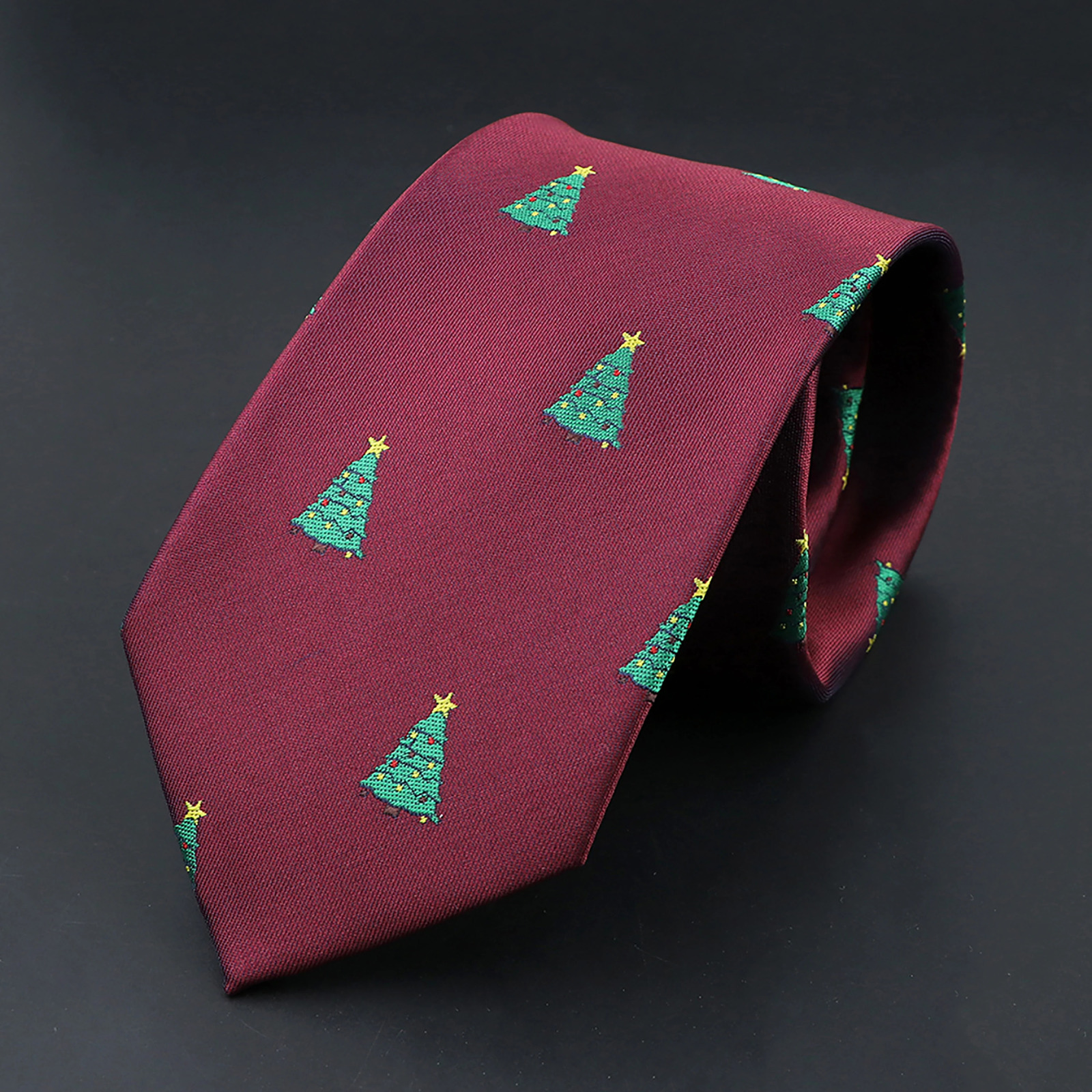 Classic Red Blue Christmas Tie For Men Father Festival Gift Santa Claus Snowman Tree Snowflake Elk Necktie Skinny 7cm Accessory 260208