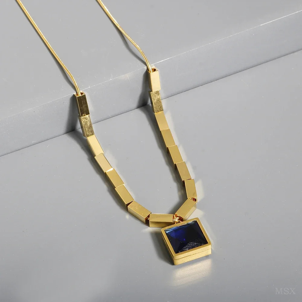 Delicate Stainless Steel Pendant Necklace 260124