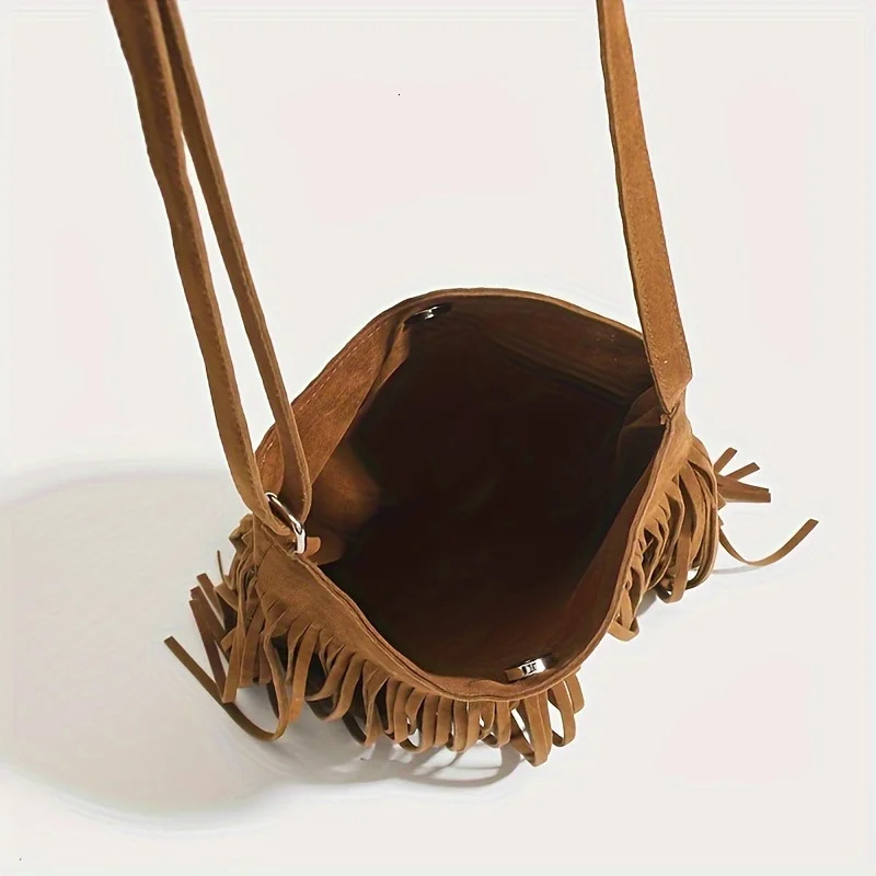 Antique tassel crossbody bag Bohemianstyle wallet ethnicstyle 260208