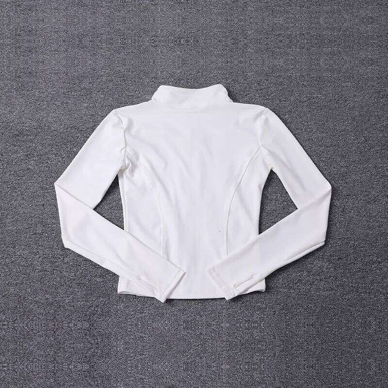 Women Sport Long Sleeve Shirt Workout Coat Gym Training Clothing Yoga Sportswear 26Y0208