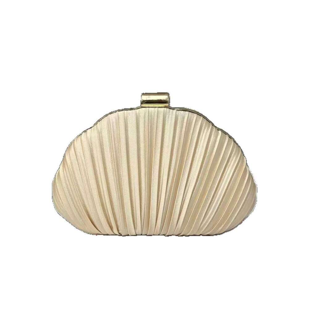 New High End European And American Style Socialite Handbag Dress Party Pleated Evening Bag Clutch