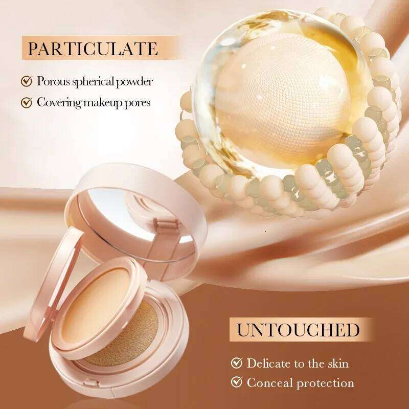 2 in 1 Double Layer Clear Natural Lasting Brightening Sadoer Makeup Concealer Loose Powder Air Cushion BB Cream 26L0209