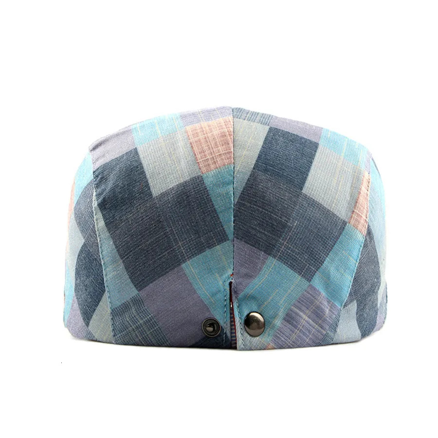 Men Women Classic Englad Style Plaid Berets Caps Casual Unisex Sports Caps Cotton Hats Boina Casquette Flat Cap Painter Cap 260205